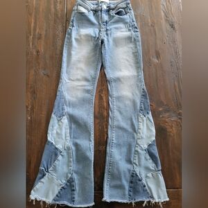 Bohemian Patchwork Flare Jeans-4